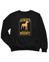 Φούτερ χωρίς κουκούλα Παιδικό - Always Ready To Hunt - Color Thumbnail Μαύρο