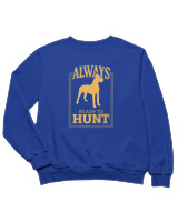 Φούτερ χωρίς κουκούλα Παιδικό - Always Ready To Hunt - Color Thumbnail Μπλε Ρουά