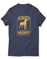 T-Shirt  Γυναικείο - Always Ready To Hunt - Color Thumbnail Μπλέ Γκρί