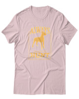 T-Shirt  Γυναικείο - Always Ready To Hunt - Color Thumbnail Απαλό Ροζ