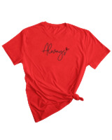 T-Shirt Woman Fashion Γυναικείο - Always - Color Thumbnail RED