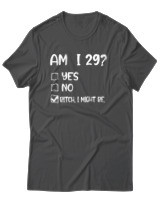 T-Shirt Αντρικό - Am I 29  - Color Thumbnail Ανθρακί