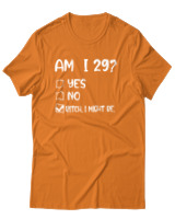 T-Shirt Αντρικό - Am I 29  - Color Thumbnail Πορτοκαλί