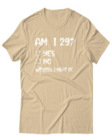 T-Shirt Αντρικό - Am I 29  - Color Thumbnail Μπεζ