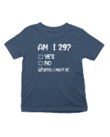 T-Shirt  Παιδικό - Am I 29  - Color Thumbnail Σκούρο Μπλε
