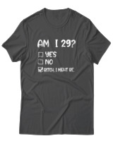 T-Shirt  Γυναικείο - Am I 29  - Color Thumbnail Ανθρακί