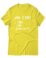 T-Shirt  Γυναικείο - Am I 29  - Color Thumbnail Κίτρινο