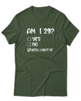 T-Shirt  Γυναικείο - Am I 29  - Color Thumbnail Κυπαρισσί