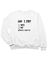 Φούτερ χωρίς κουκούλα Παιδικό - Am I 29  - Color Thumbnail 'Ασπρο