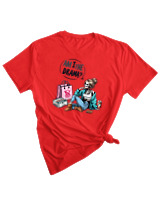 T-Shirt Woman Fashion Γυναικείο - Am I Drama - Color Thumbnail RED