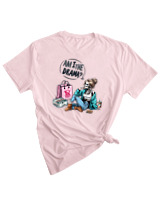 T-Shirt Woman Fashion Γυναικείο - Am I Drama - Color Thumbnail PALE PINK