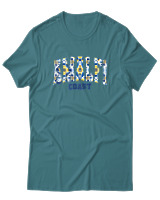 T-Shirt  Γυναικείο - Amalfi Coast - Color Thumbnail Μπλέ Πράσινο