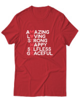 T-Shirt Αντρικό - Amazing Mother - Color Thumbnail Κόκκινο