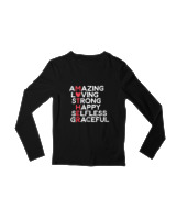 Μακρυμάνικο Μακό Παιδικό - Amazing Mother - Color Thumbnail Μαύρο