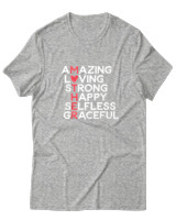 T-Shirt  Γυναικείο - Amazing Mother - Color Thumbnail Γκρί Μελανζέ