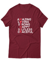 T-Shirt  Γυναικείο - Amazing Mother - Color Thumbnail Σκούρο Κόκκινο