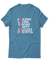 T-Shirt  Γυναικείο - Amazing Mother - Color Thumbnail Τυρκουάζ