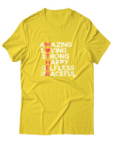 T-Shirt  Γυναικείο - Amazing Mother - Color Thumbnail Κίτρινο Χρυσό