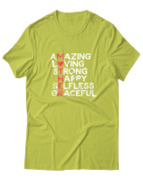 T-Shirt  Γυναικείο - Amazing Mother - Color Thumbnail Λαχανί