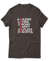 T-Shirt  Γυναικείο - Amazing Mother - Color Thumbnail Καφέ