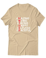 T-Shirt  Γυναικείο - Amazing Mother - Color Thumbnail Μπέζ