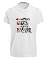 T-Shirt Fit Αντρικό - Amazing Mother - Color Thumbnail 'Ασπρο