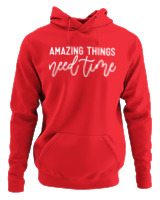 Φούτερ με κουκούλα Γυναικείο - Amazing Things - Color Thumbnail Κόκκινο