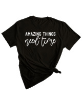 T-Shirt Woman Fashion Γυναικείο - Amazing Things - Color Thumbnail BLACK