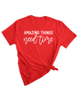 T-Shirt Woman Fashion Γυναικείο - Amazing Things - Color Thumbnail RED