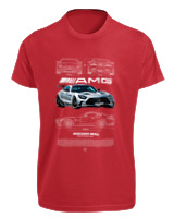 T-Shirt Fit Αντρικό - AMG - Color Thumbnail Κόκκινο