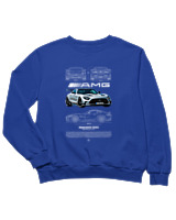 Φούτερ χωρίς κουκούλα Παιδικό - AMG - Color Thumbnail Μπλε Ρουά