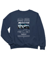 Φούτερ χωρίς κουκούλα Παιδικό - AMG - Color Thumbnail Σκούρο Μπλε