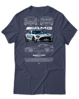 T-Shirt Αντρικό - AMG - Color Thumbnail Μπλε Γκρι