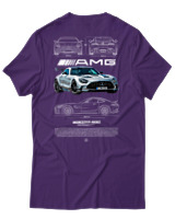 T-Shirt Αντρικό - AMG - Color Thumbnail Σκούρο Μωβ
