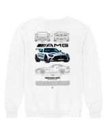 Φούτερ χωρίς κουκούλα Γυναικείο - AMG - Color Thumbnail 'Ασπρο