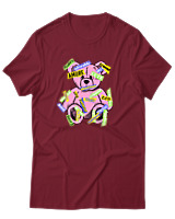 T-Shirt Αντρικό - Amore - Color Thumbnail Σκούρο Κόκκινο