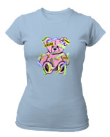 T-Shirt Στενή Γραμμή Γυναικείο - Amore - Color Thumbnail Γαλάζιο