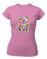 T-Shirt Στενή Γραμμή Γυναικείο - Amore - Color Thumbnail Ροζ