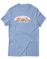 T-Shirt Αντρικό - Amsterdam - Color Thumbnail Γαλάζιο