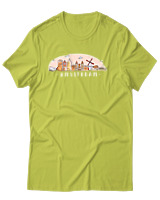 T-Shirt Αντρικό - Amsterdam - Color Thumbnail Λαχανί