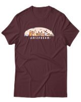 T-Shirt Αντρικό - Amsterdam - Color Thumbnail Μπορντό