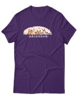 T-Shirt Αντρικό - Amsterdam - Color Thumbnail Σκούρο Μωβ