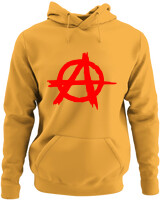 Φούτερ με κουκούλα - Anarchy - Color Thumbnail Κίτρινο Χρυσό