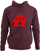 Φούτερ με κουκούλα - Anarchy - Color Thumbnail Marron