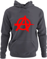 Φούτερ με κουκούλα - Anarchy - Color Thumbnail Ανθρακί