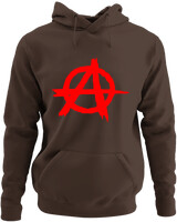 Φούτερ με κουκούλα - Anarchy - Color Thumbnail Καφέ