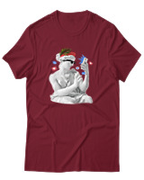 T-Shirt Αντρικό - Ancient Influencer - Color Thumbnail Σκούρο Κόκκινο