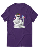 T-Shirt Αντρικό - Ancient Influencer - Color Thumbnail Σκούρο Μωβ