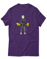 T-Shirt Αντρικό - Android 18 - Color Thumbnail Σκούρο Μωβ