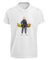 T-Shirt Fit Αντρικό - Android 18 - Color Thumbnail 'Ασπρο